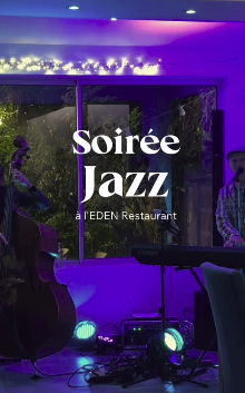 Cover saoirée jazz restaurant l'eden la ciotat